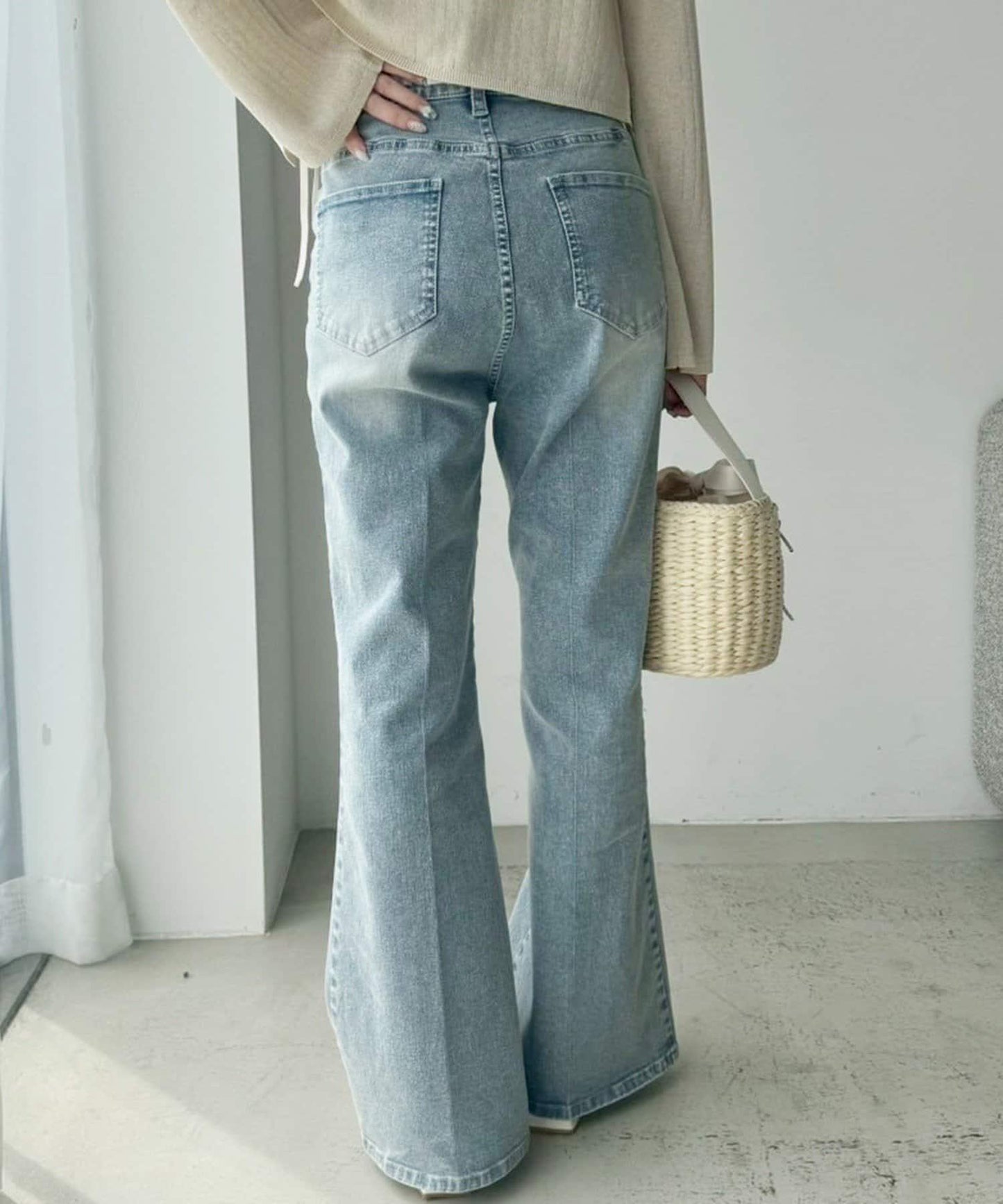 【限定】彈力牛仔褲