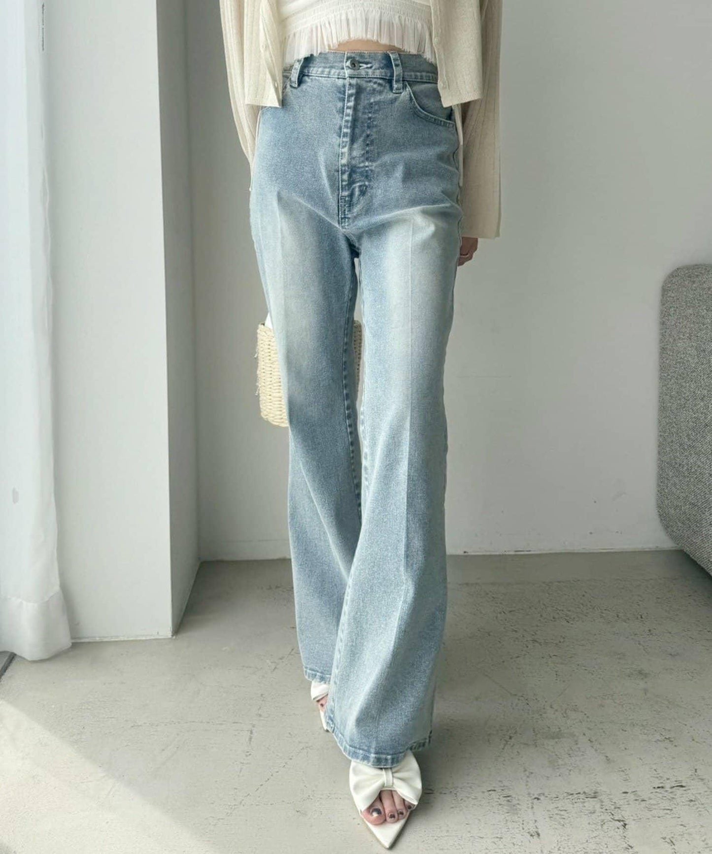 【限定】彈力牛仔褲