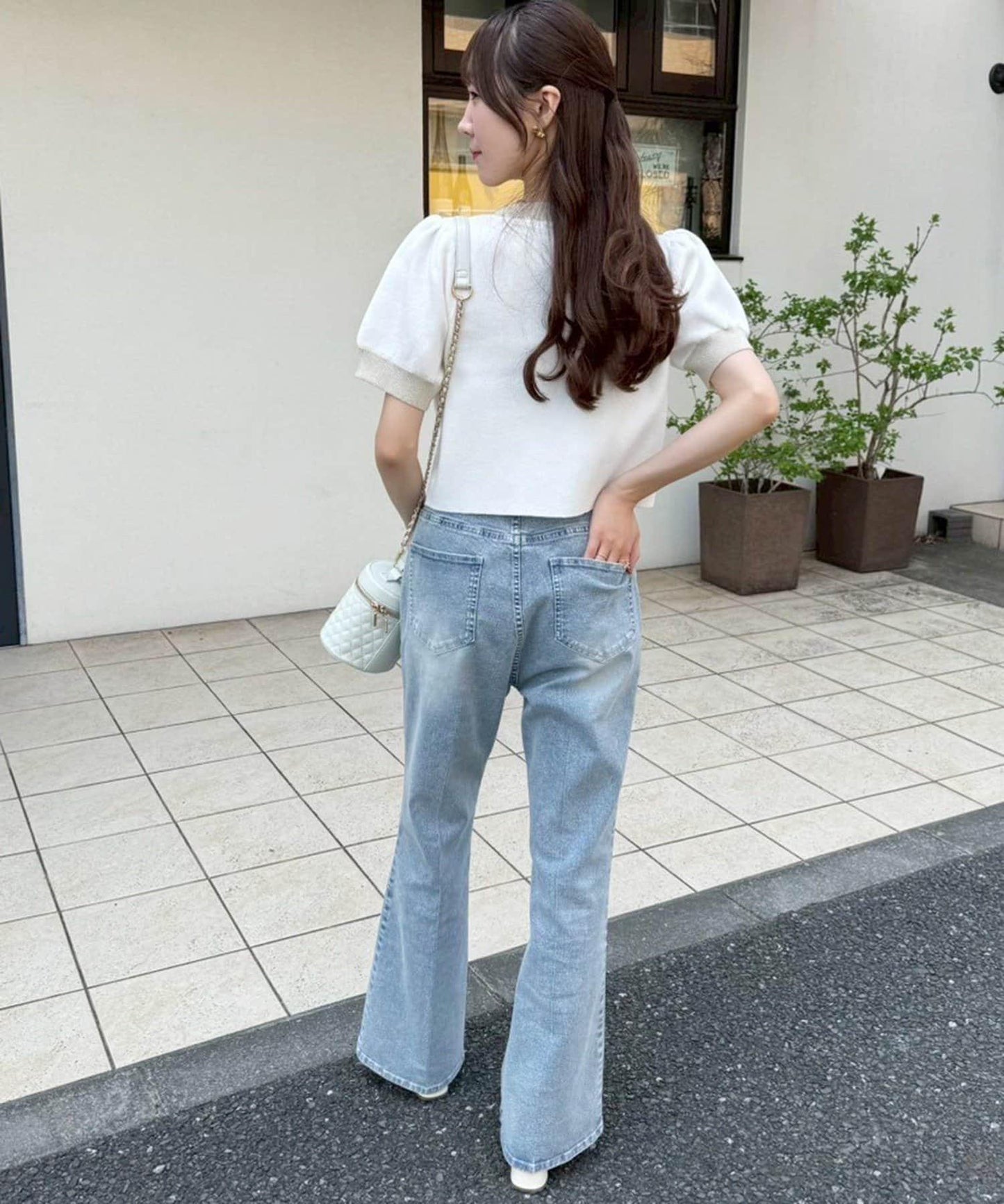 【限定】彈力牛仔褲