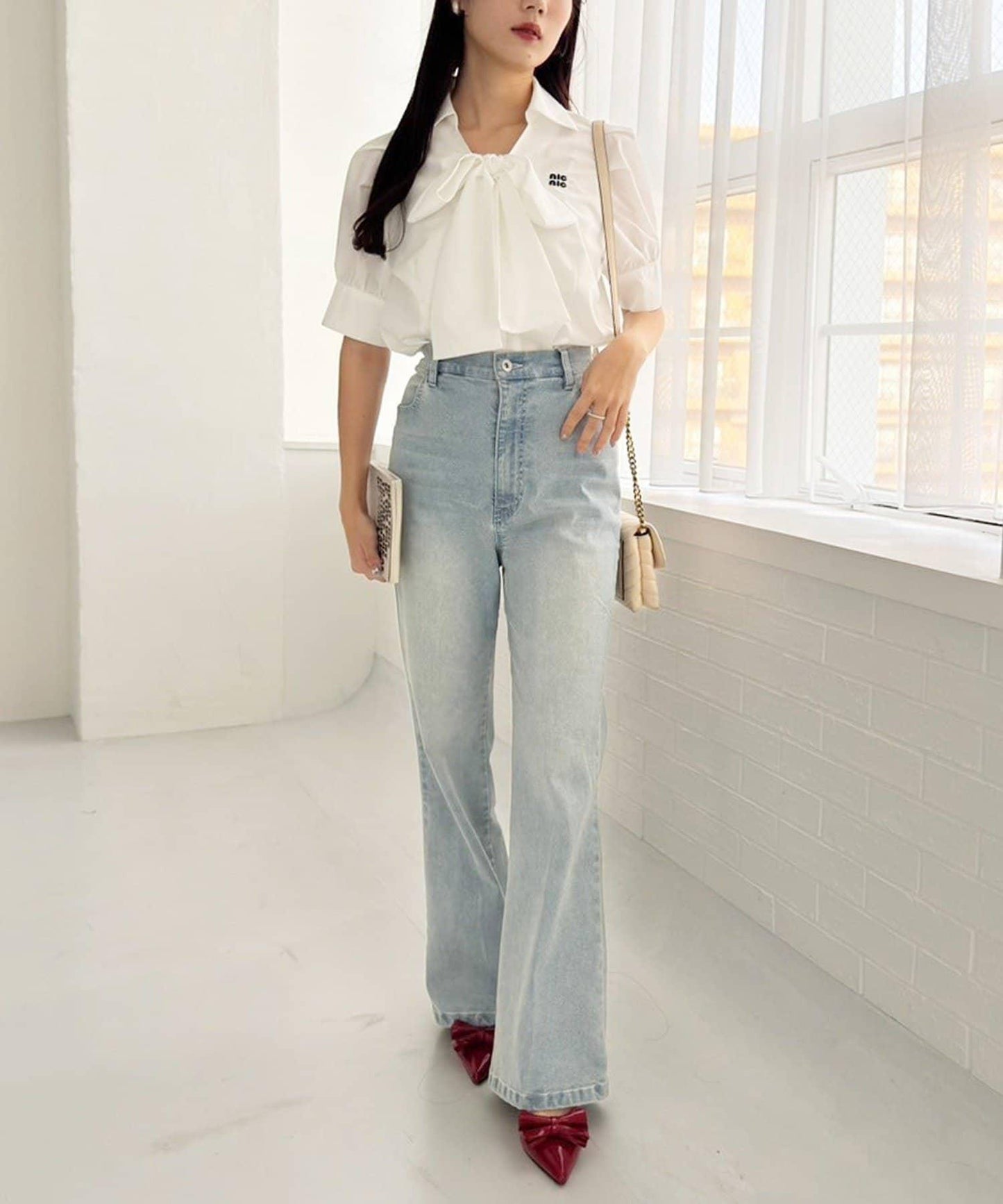 【限定】彈力牛仔褲