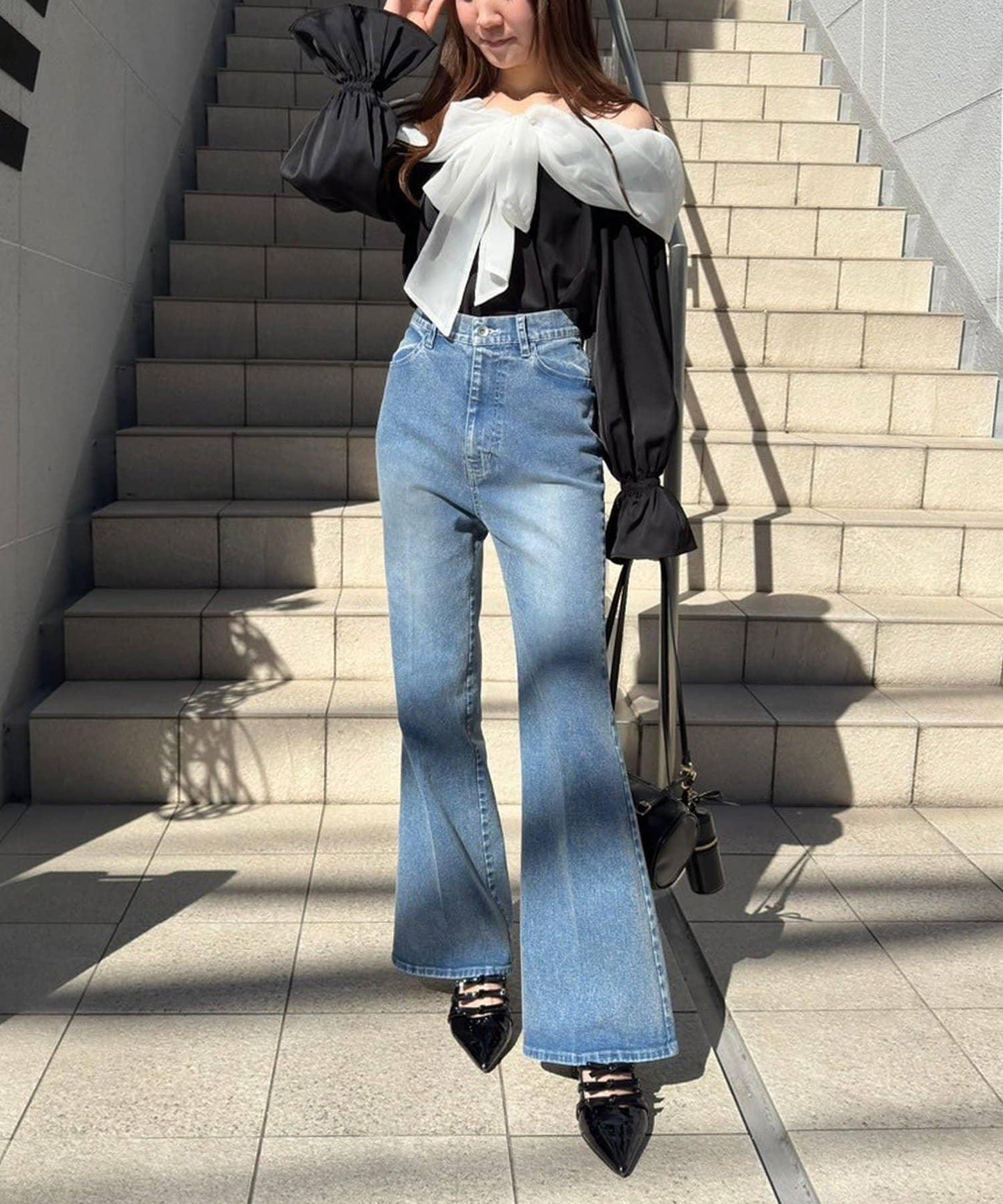 【限定】彈力牛仔褲