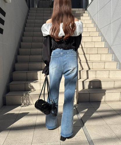 【限定】彈力牛仔褲