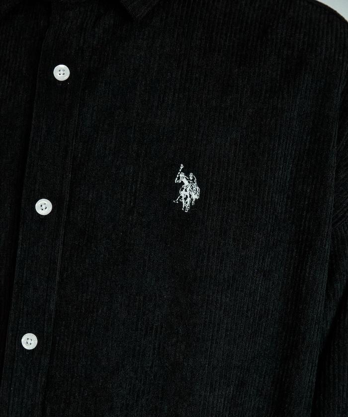 聯名一點刺繡燈芯絨襯衫