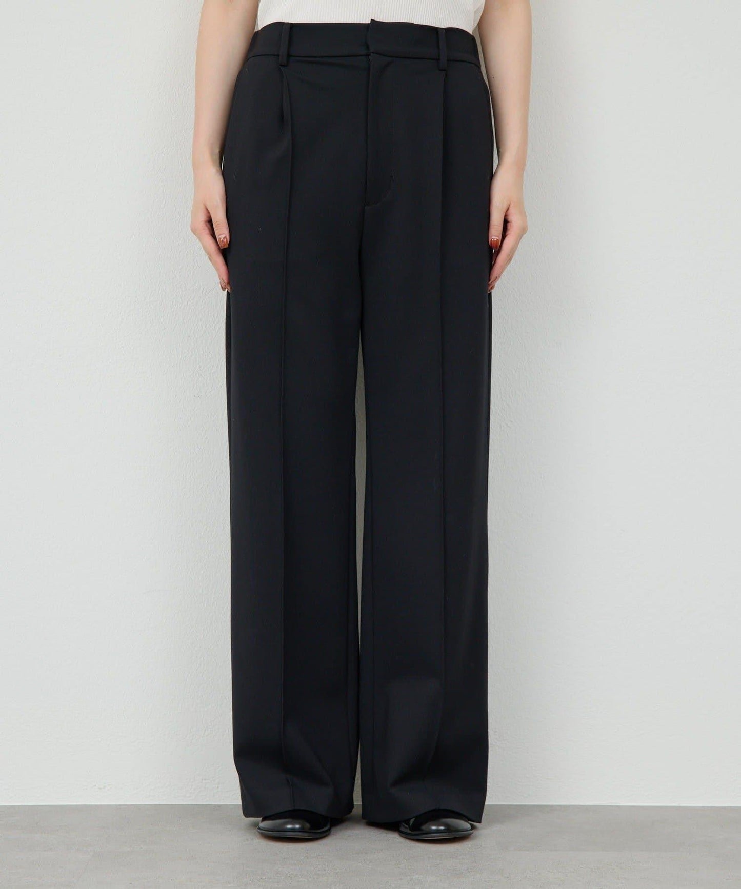 【套裝搭配】【名品襯衫同款面料！】【舒適×修腿】平紋西褲