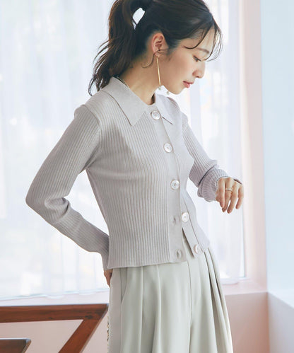 【名品・復刻】閃光針織polo領開衫