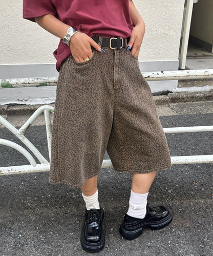 【AW】柄帆布半褲