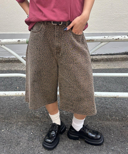 【AW】柄帆布半褲