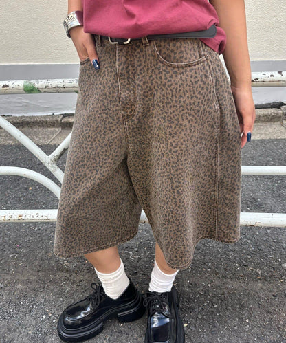 【AW】柄帆布半褲