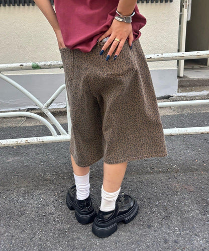 【AW】柄帆布半褲