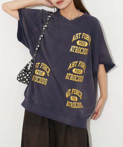 【復刻標籤】短袖拉甘運動衫