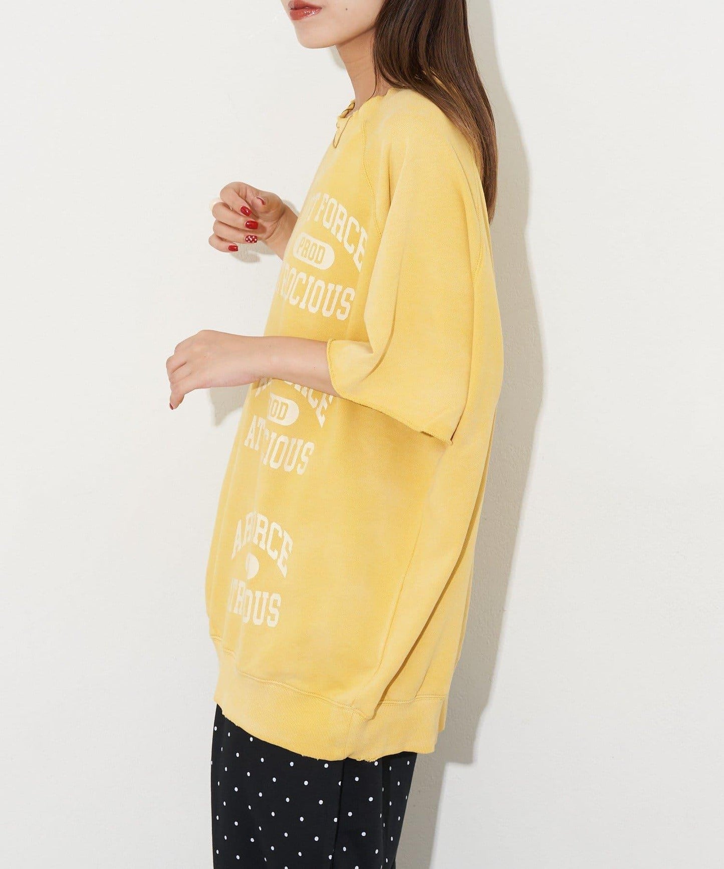 【復刻標籤】短袖拉甘運動衫