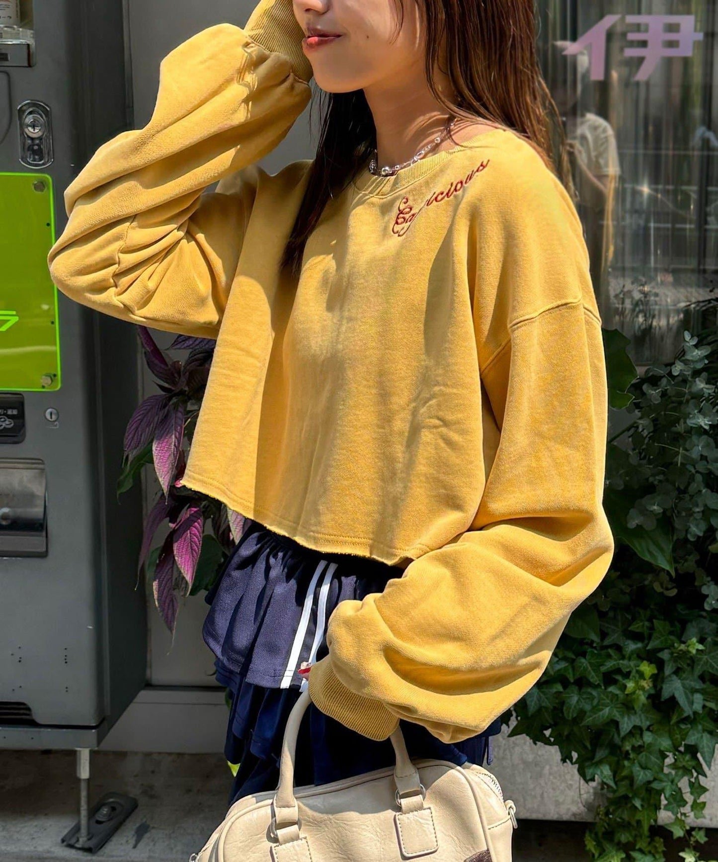 【Ciaopanic】圓領刺繡水洗短款衛衣