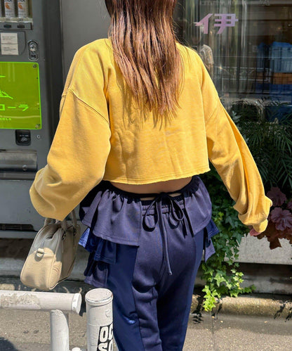 【Ciaopanic】圓領刺繡水洗短款衛衣