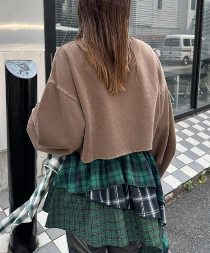 【Ciaopanic】圓領刺繡水洗短款衛衣