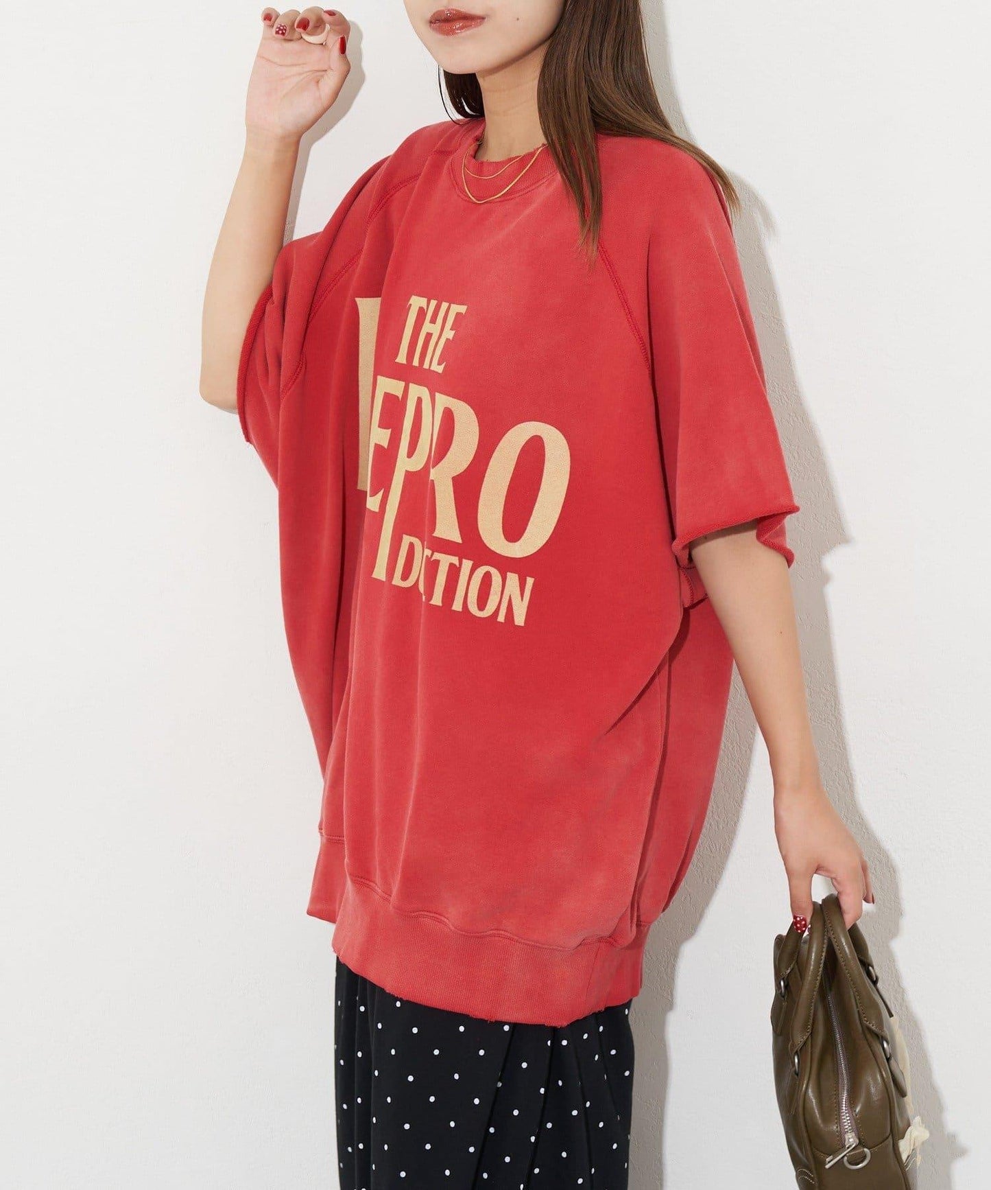 【復刻標籤】短袖拉甘運動衫