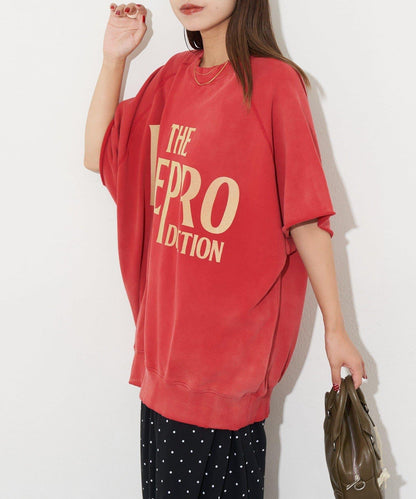 【復刻標籤】短袖拉甘運動衫