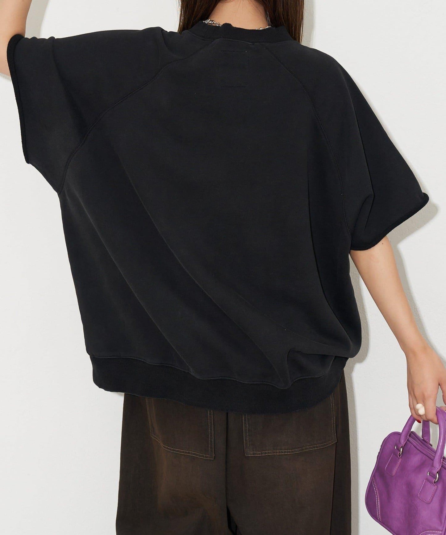 【復刻標籤】短袖拉甘運動衫