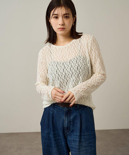 蕾絲套頭衫