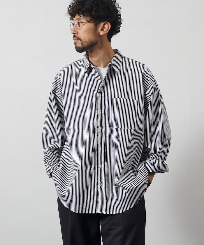 輕鬆合身寬鬆襯衫 / 常規領 / 長袖