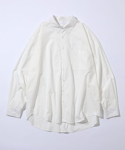 輕鬆合身寬鬆襯衫 / 常規領 / 長袖