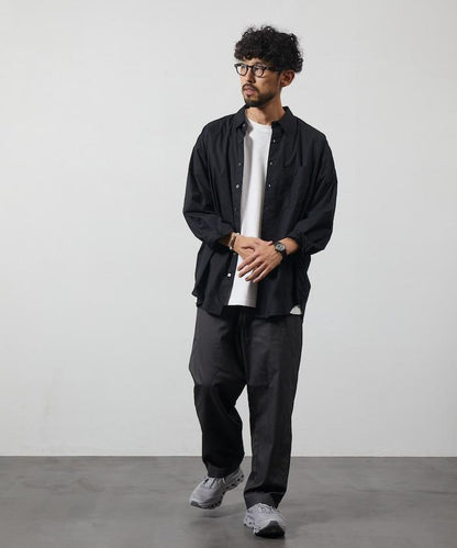 輕鬆合身寬鬆襯衫 / 常規領 / 長袖