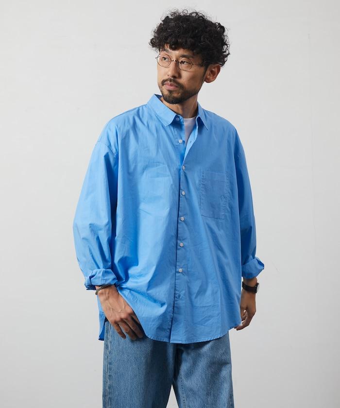 輕鬆合身寬鬆襯衫 / 常規領 / 長袖