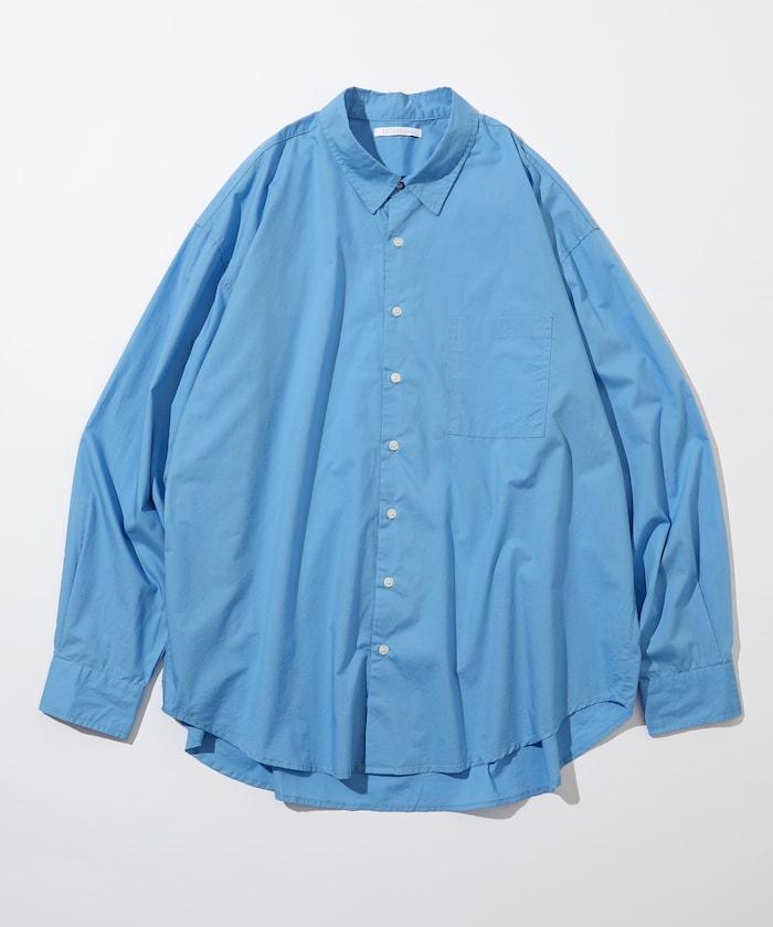 輕鬆合身寬鬆襯衫 / 常規領 / 長袖