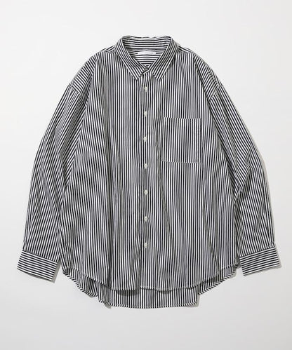 輕鬆合身寬鬆襯衫 / 常規領 / 長袖