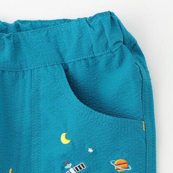 宇宙刺繡六分褲