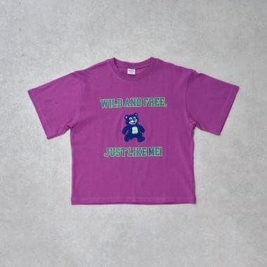 【純棉100%】學院風小熊短袖T恤