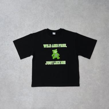 【純棉100%】學院風小熊短袖T恤