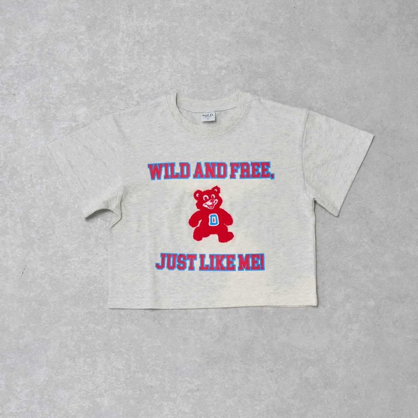 【純棉100%】學院風小熊短袖T恤