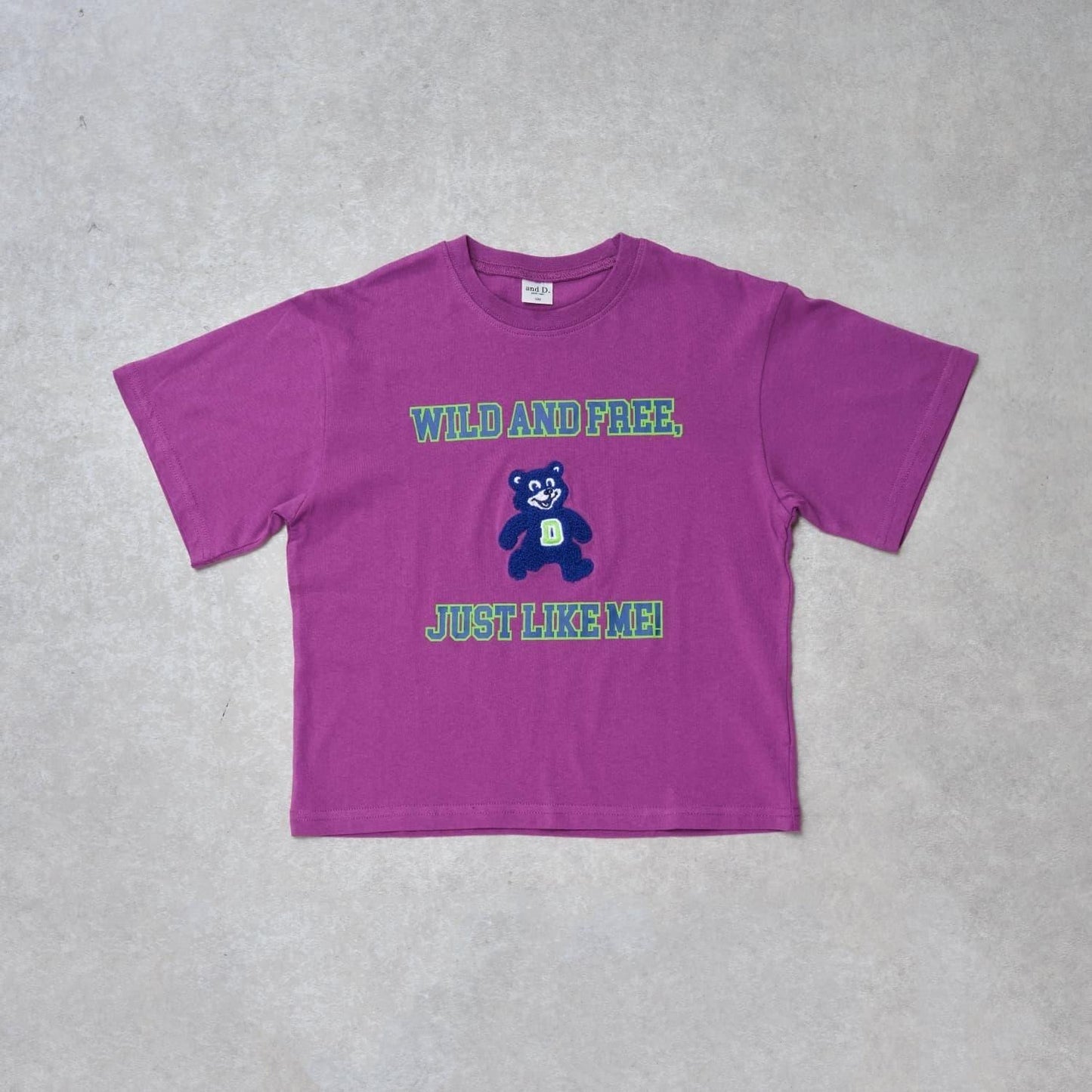 【純棉100%】學院風小熊短袖T恤