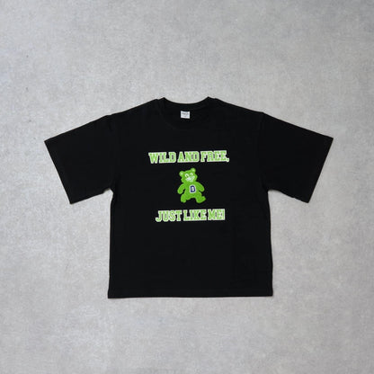 【純棉100%】學院風小熊短袖T恤