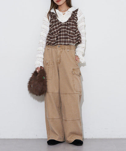 【Ciaopanic】【Anti Warp】工裝牛仔褲