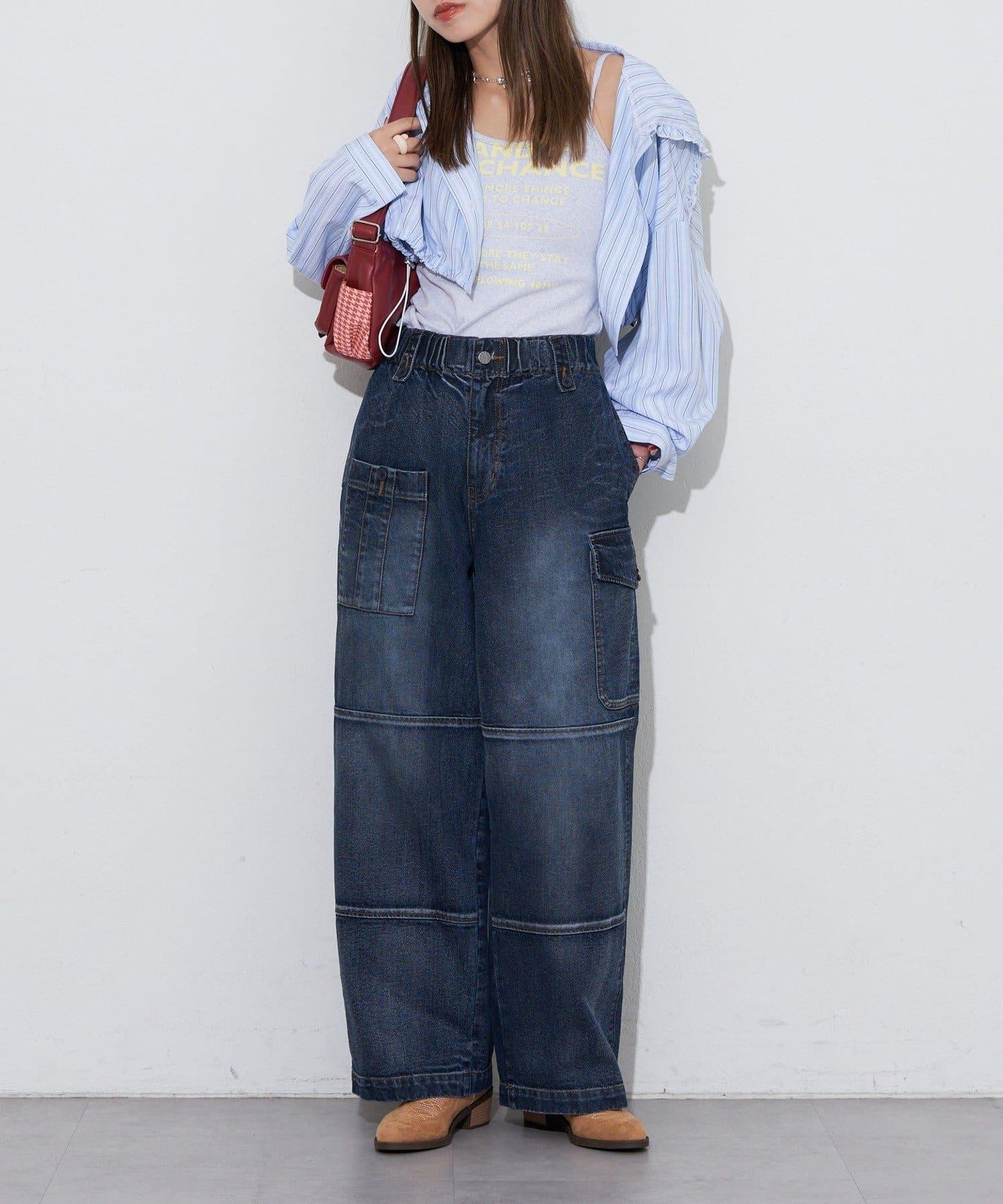 【Ciaopanic】【Anti Warp】工裝牛仔褲