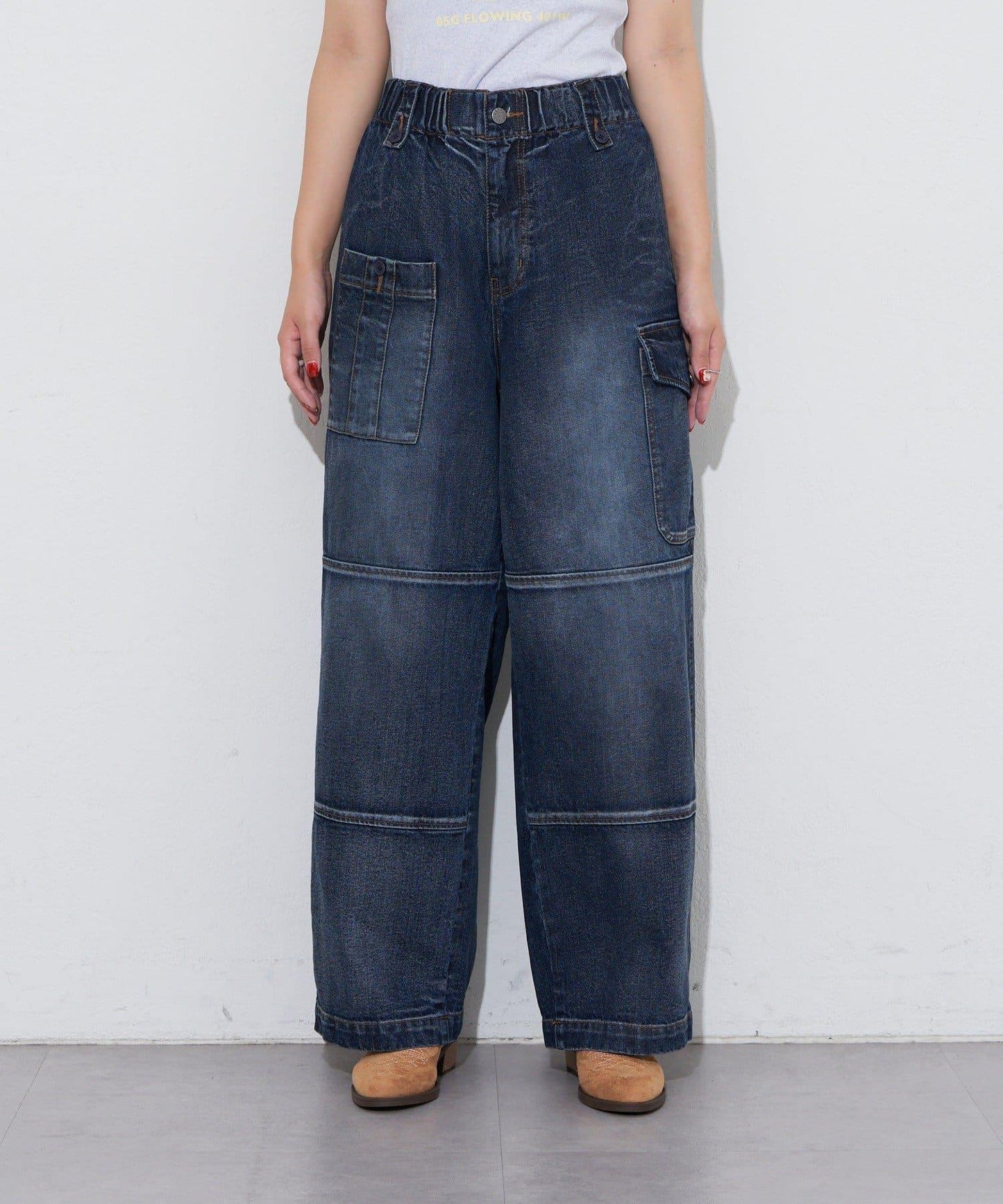 【Ciaopanic】【Anti Warp】工裝牛仔褲