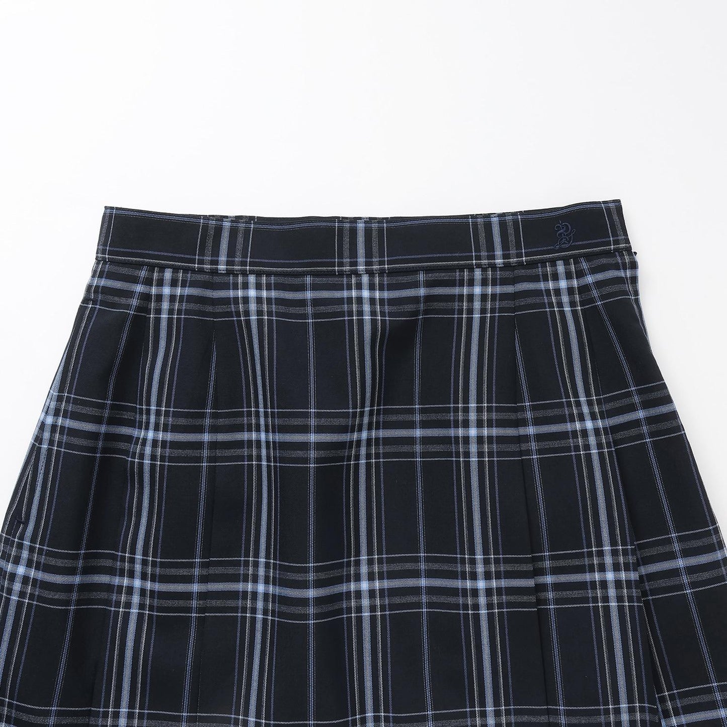 【畢業服】【可水洗】側褶格紋半身裙