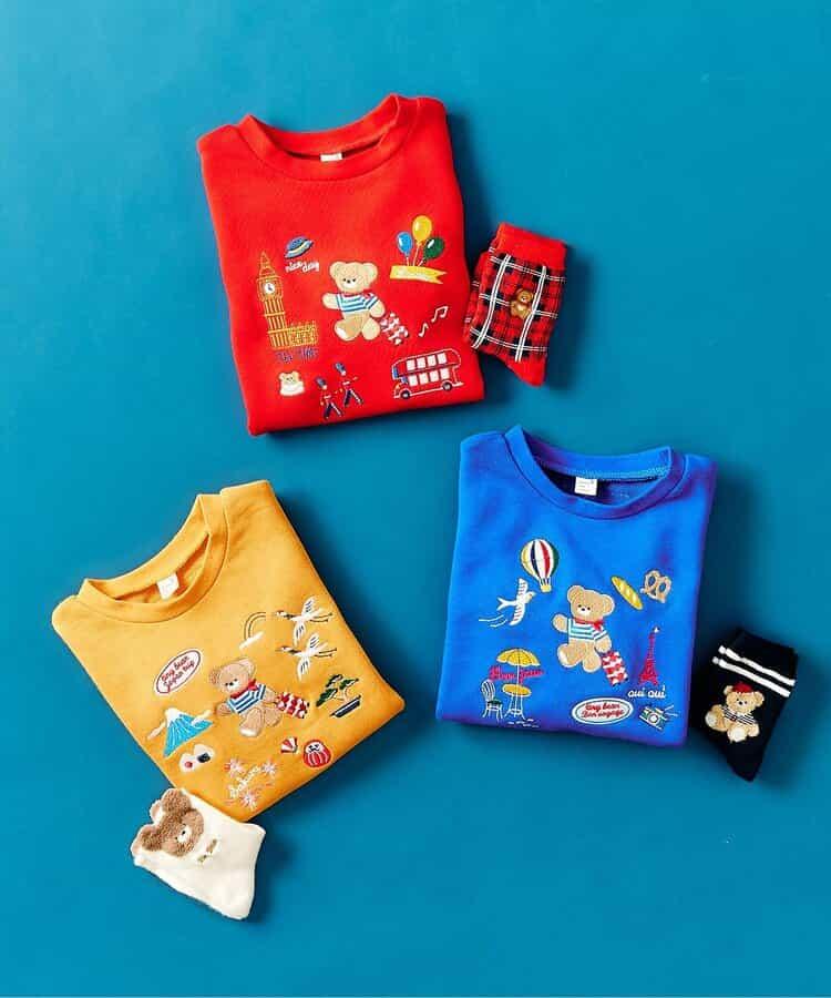 tiny bear 3雙裝混色襪