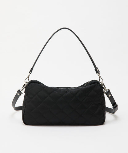 菱格紋橫款兩用單肩包