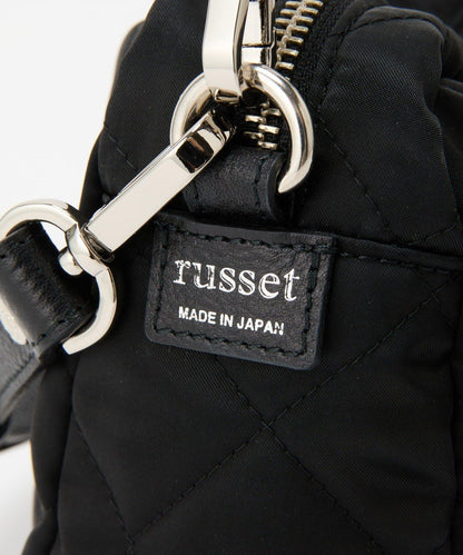 菱格紋橫款兩用單肩包