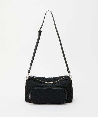 菱格紋橫款兩用單肩包