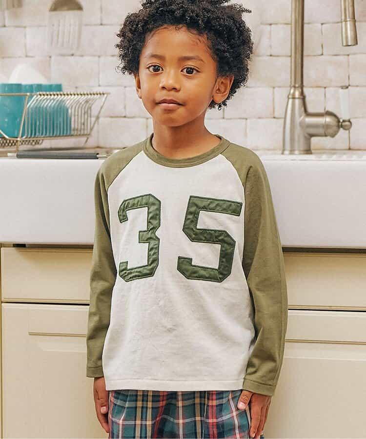 數字印花AP插肩袖T恤