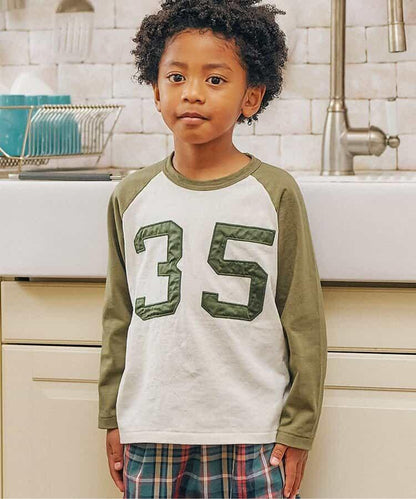 數字印花AP插肩袖T恤