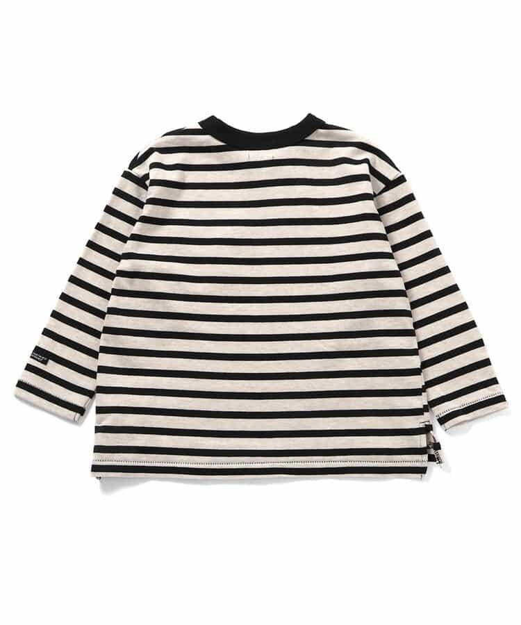 牛仔口袋長袖T恤