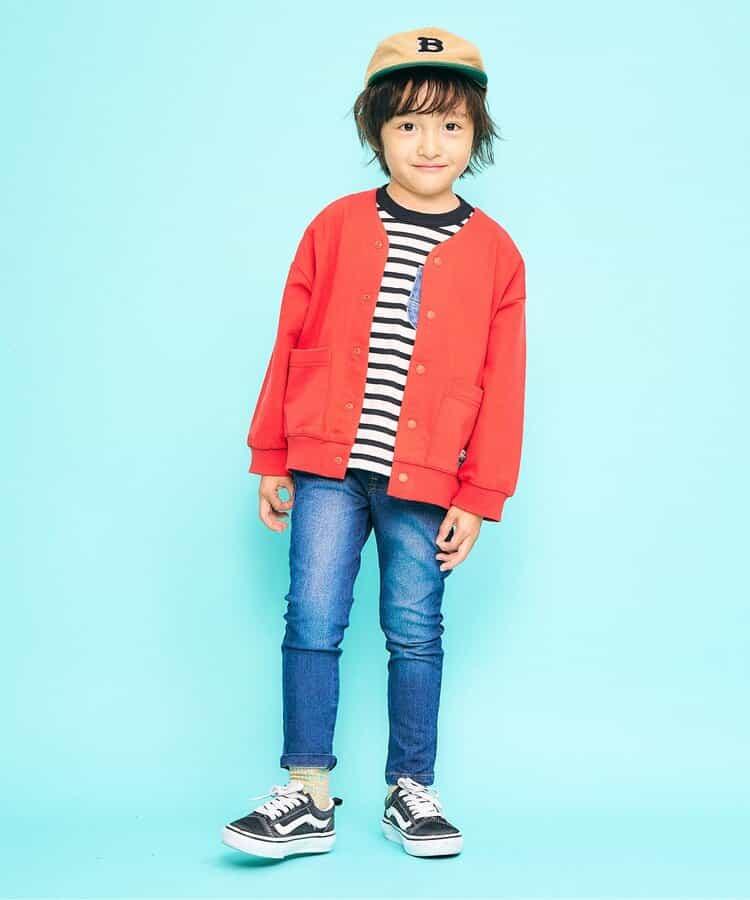 牛仔口袋長袖T恤