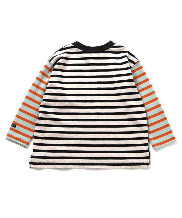 牛仔口袋長袖T恤