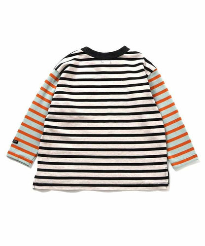 牛仔口袋長袖T恤