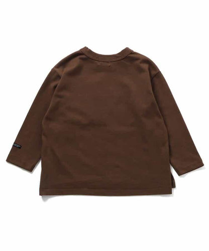 牛仔口袋長袖T恤