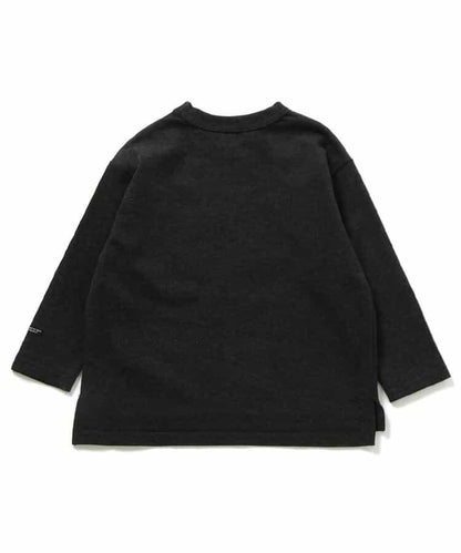 牛仔口袋長袖T恤